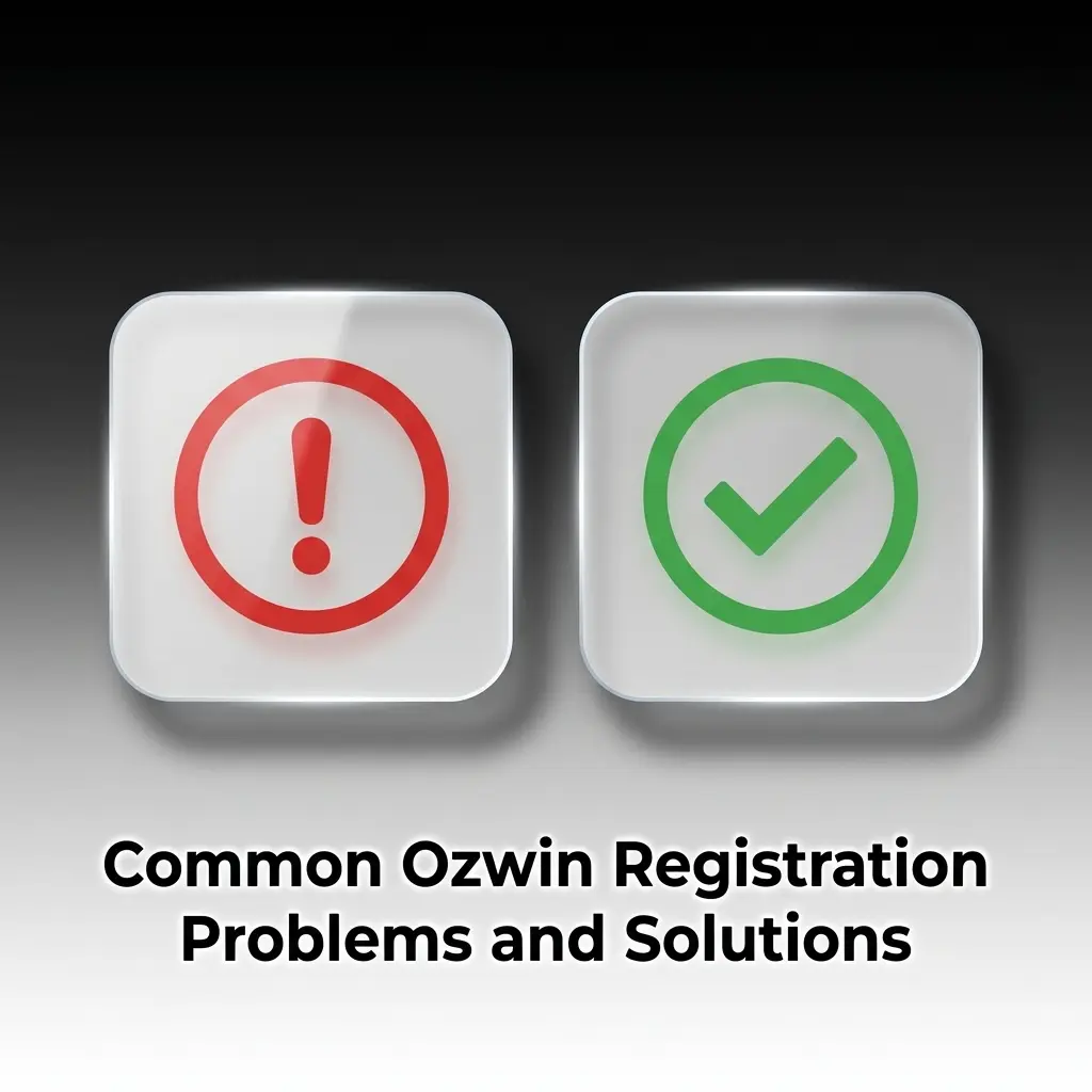 Ozwin registration problem solving illustration