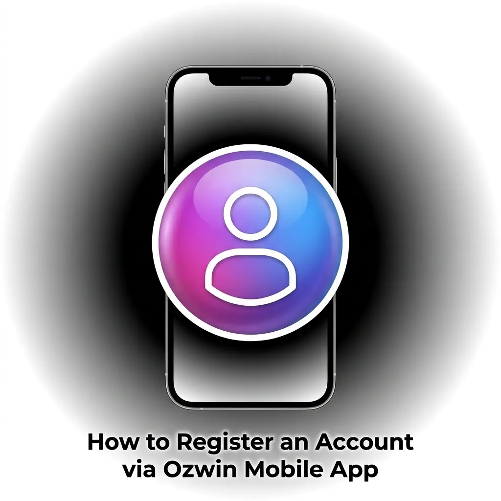Registering an account via the Ozwin mobile app