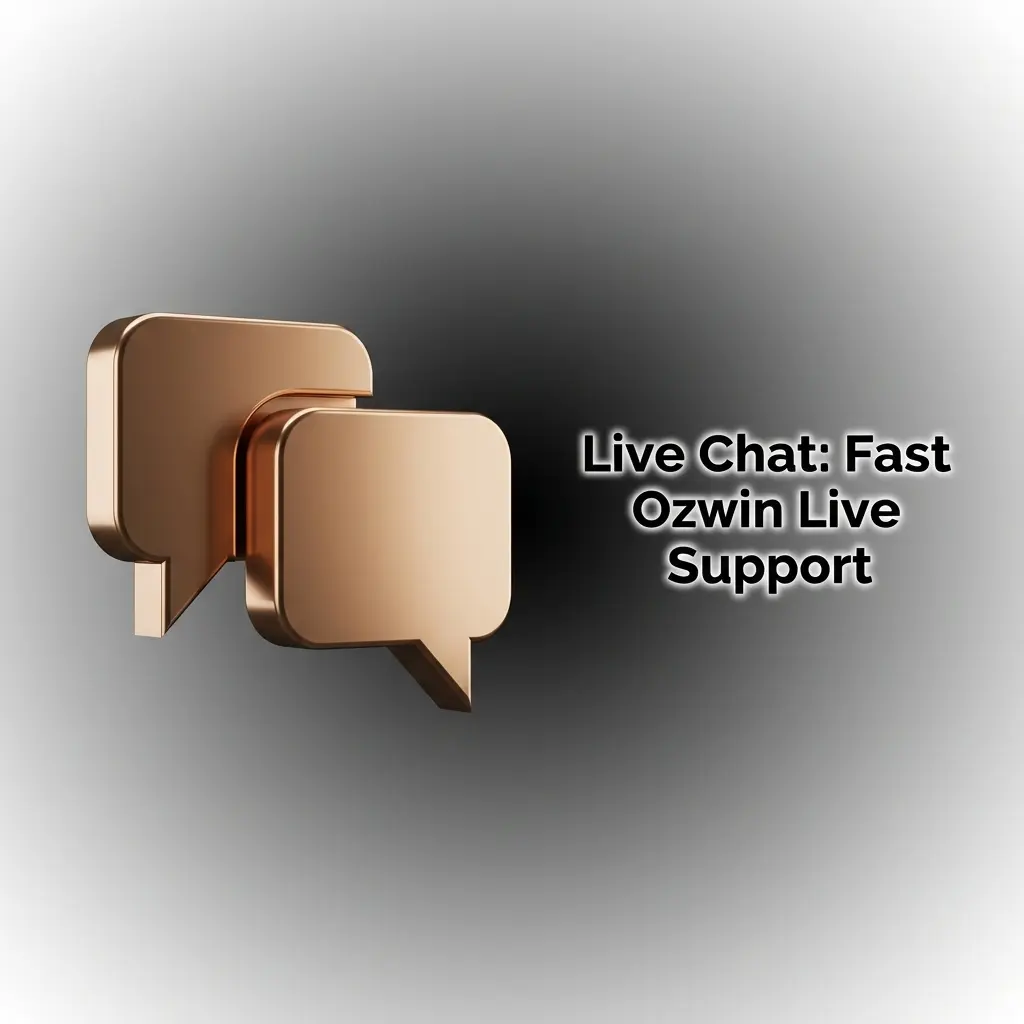 Ozwin live chat support agent assisting a player