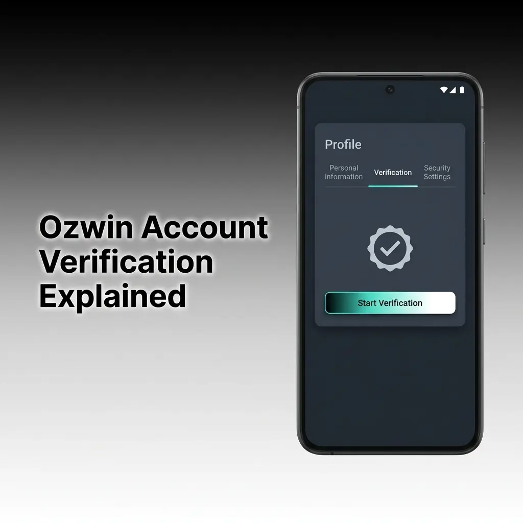 Ozwin account verification process