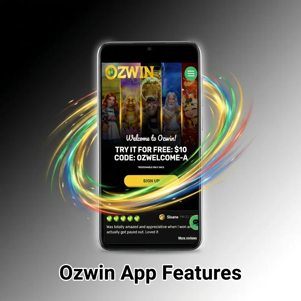 Ozwin mobile app interface