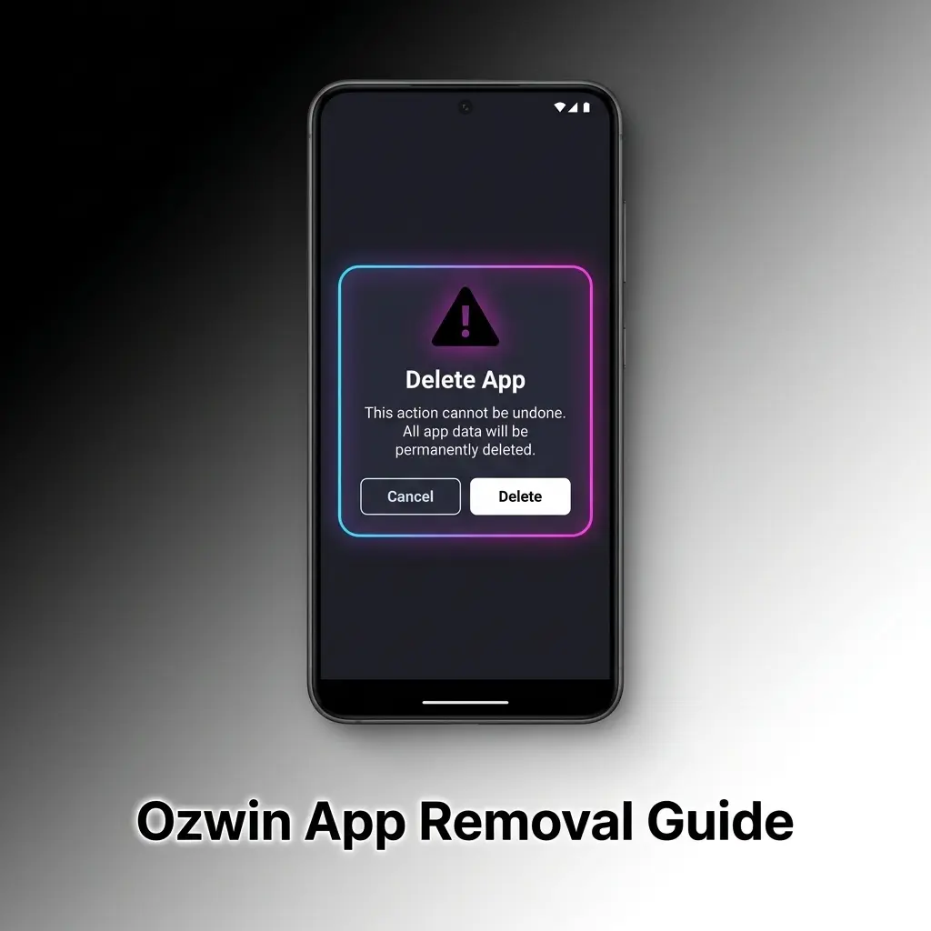 Uninstalling the Ozwin app from a mobile device