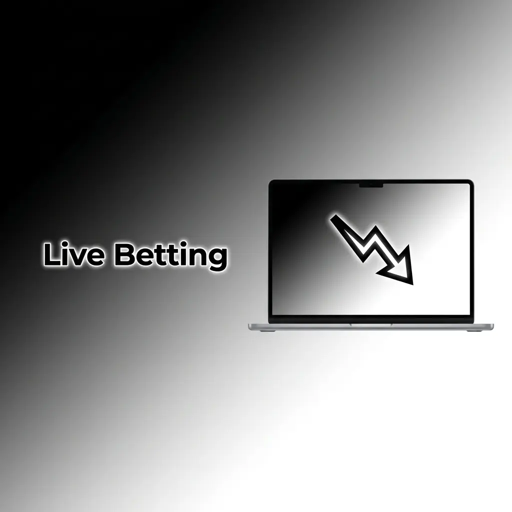 Live betting screen with score tracker and bet slip