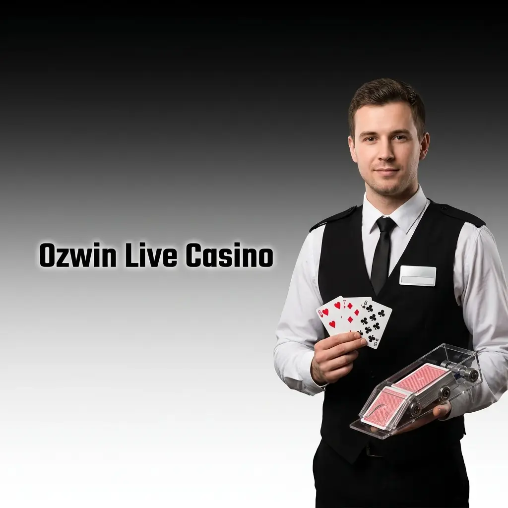 Live dealer streaming from Ozwin Live Casino studio