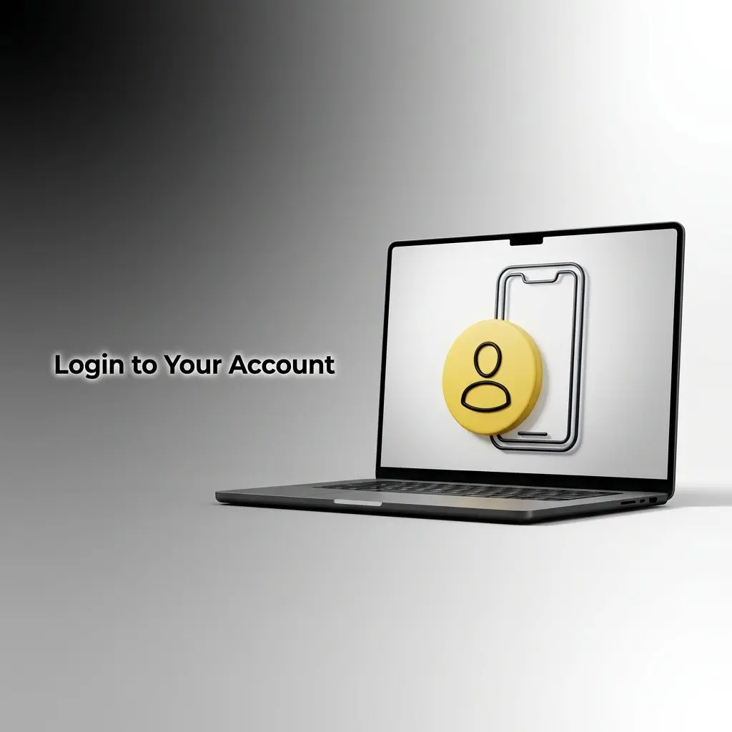 Login screen for your account dashboard