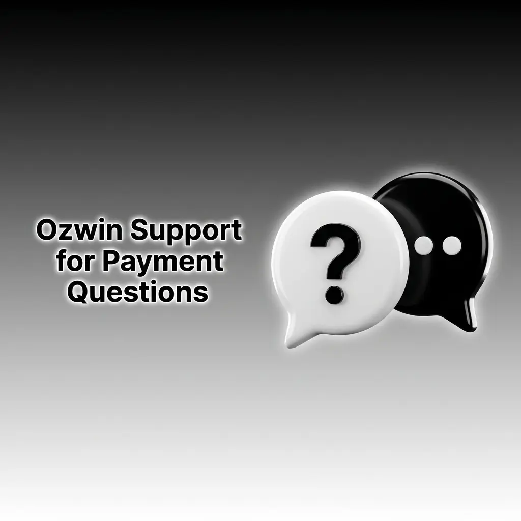 Ozwin support team assisting with payment questions