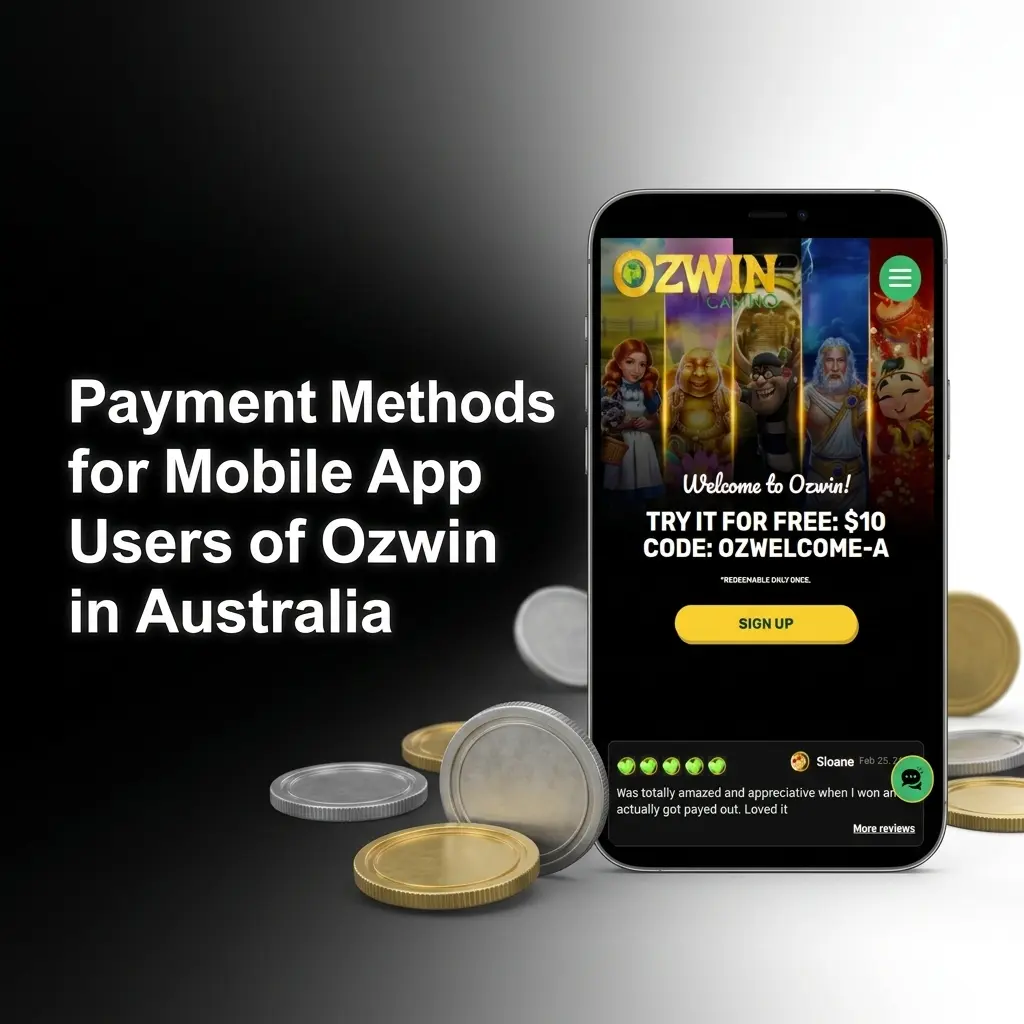Ozwin mobile app payment methods overview