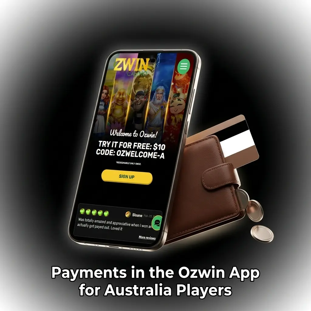 Ozwin app payment methods for Australian players