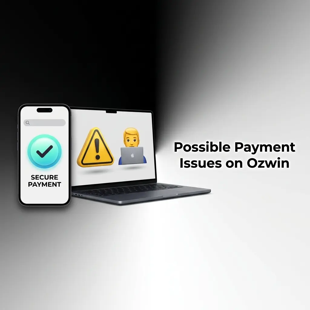 Ozwin casino cashier payment troubleshooting screen