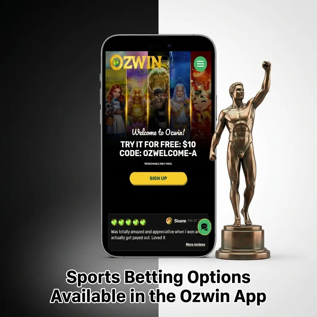 Sports betting markets in the Ozwin app